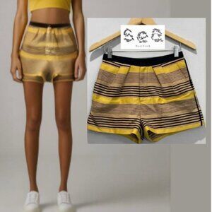 SEA New York Linen Stripe High Rise Shorts​​​​​